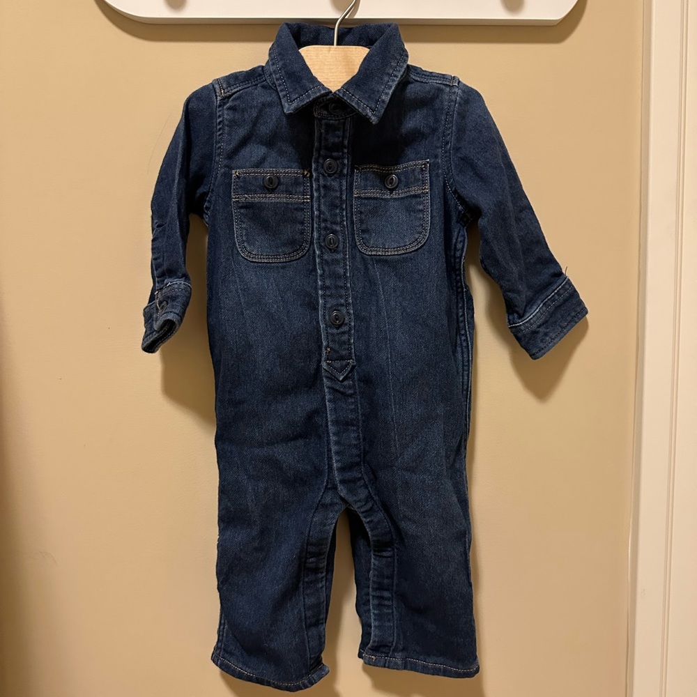 GAP Unisex Super Soft Denim Onesie